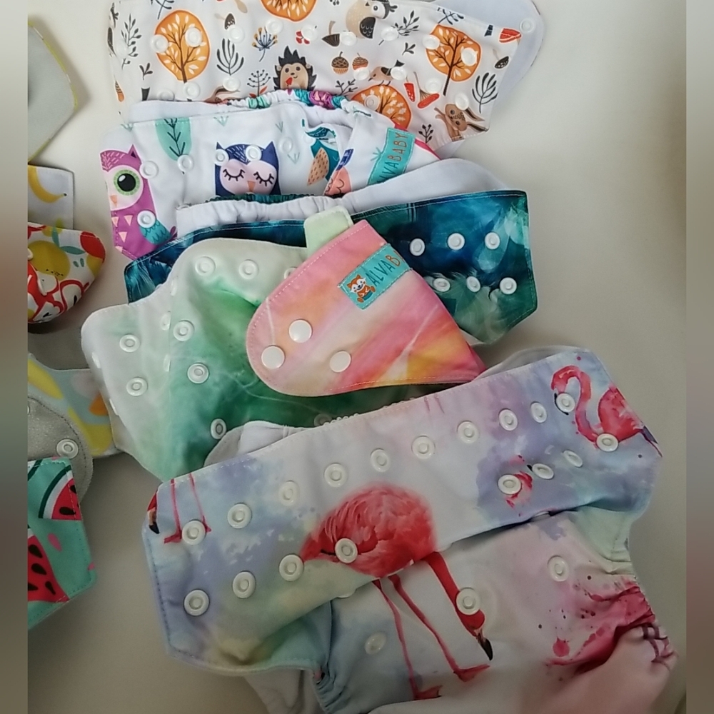 AlvaBaby And Simple Being Cloth Diaper & Liner Lot - Picture 3 of 5
